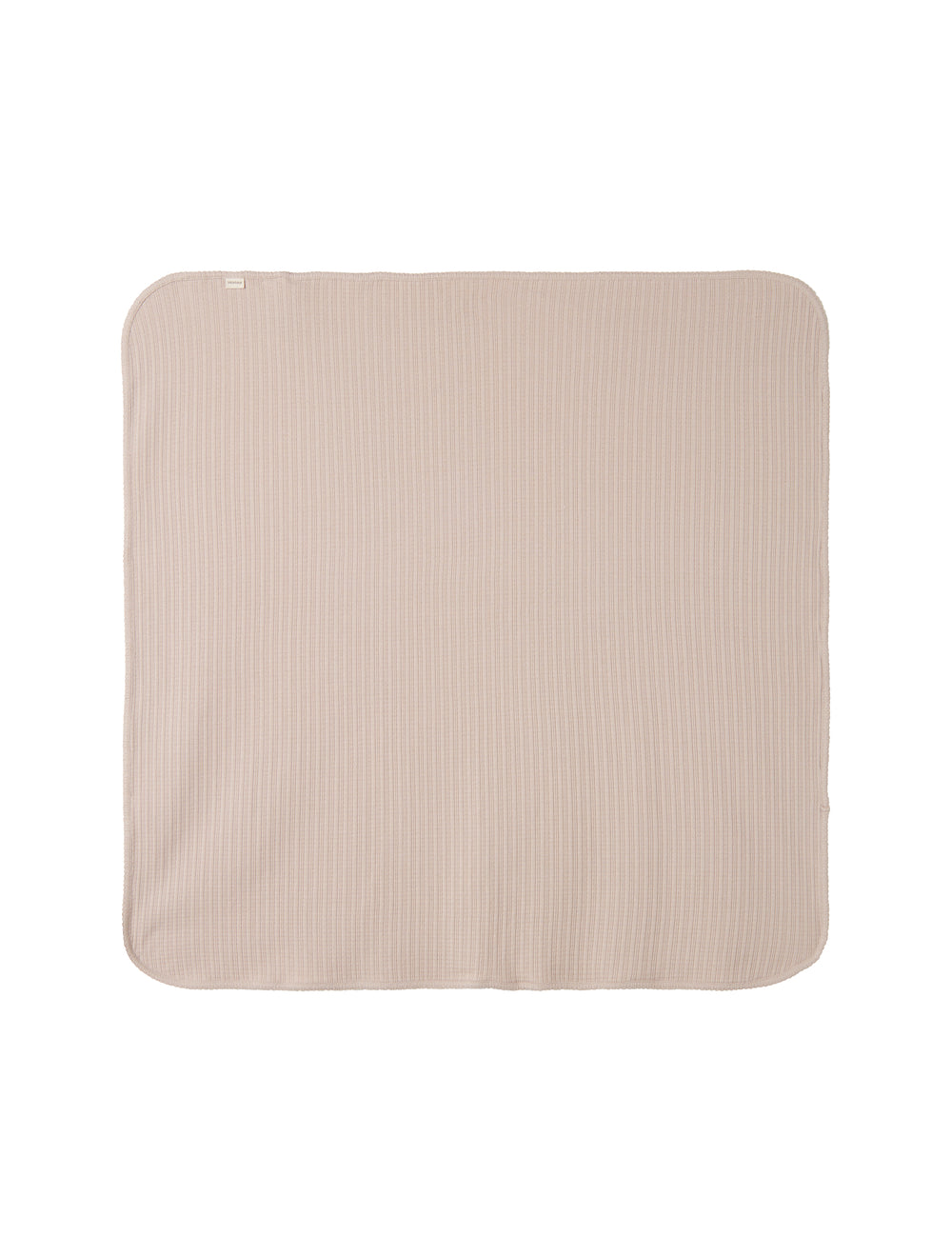 Beige pointelle babytæppe