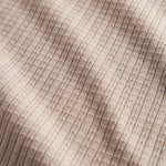 Beige pointelle babytæppe