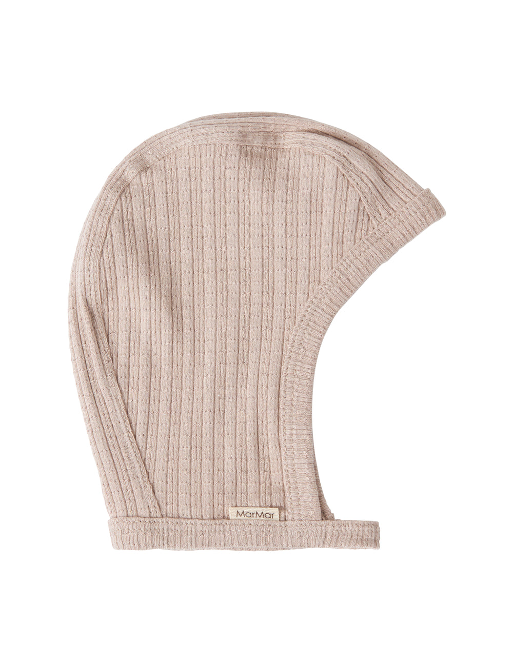 Beige rillede elefanthue til børn