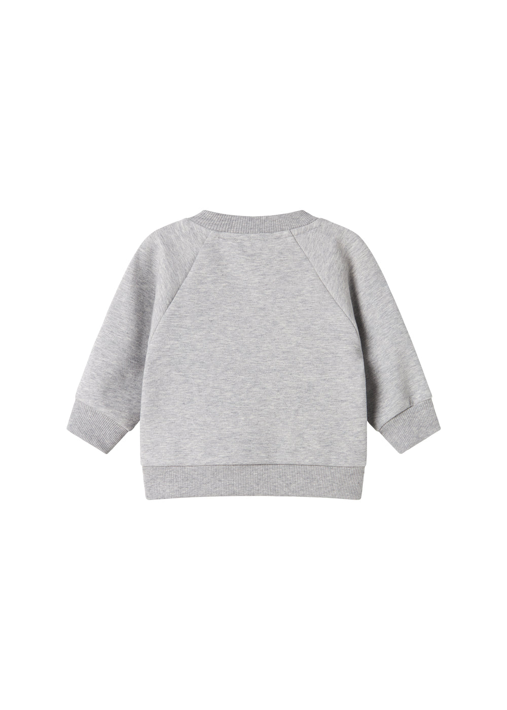 Grå sweatshirt til børn set bagfra