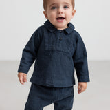 Tovas, Bluse - Dark Blue Stripe