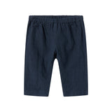 Mørkeblå bukser til børn med elastik i taljen