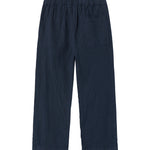 Mørkeblå løse bukser til børn med elastik i taljen