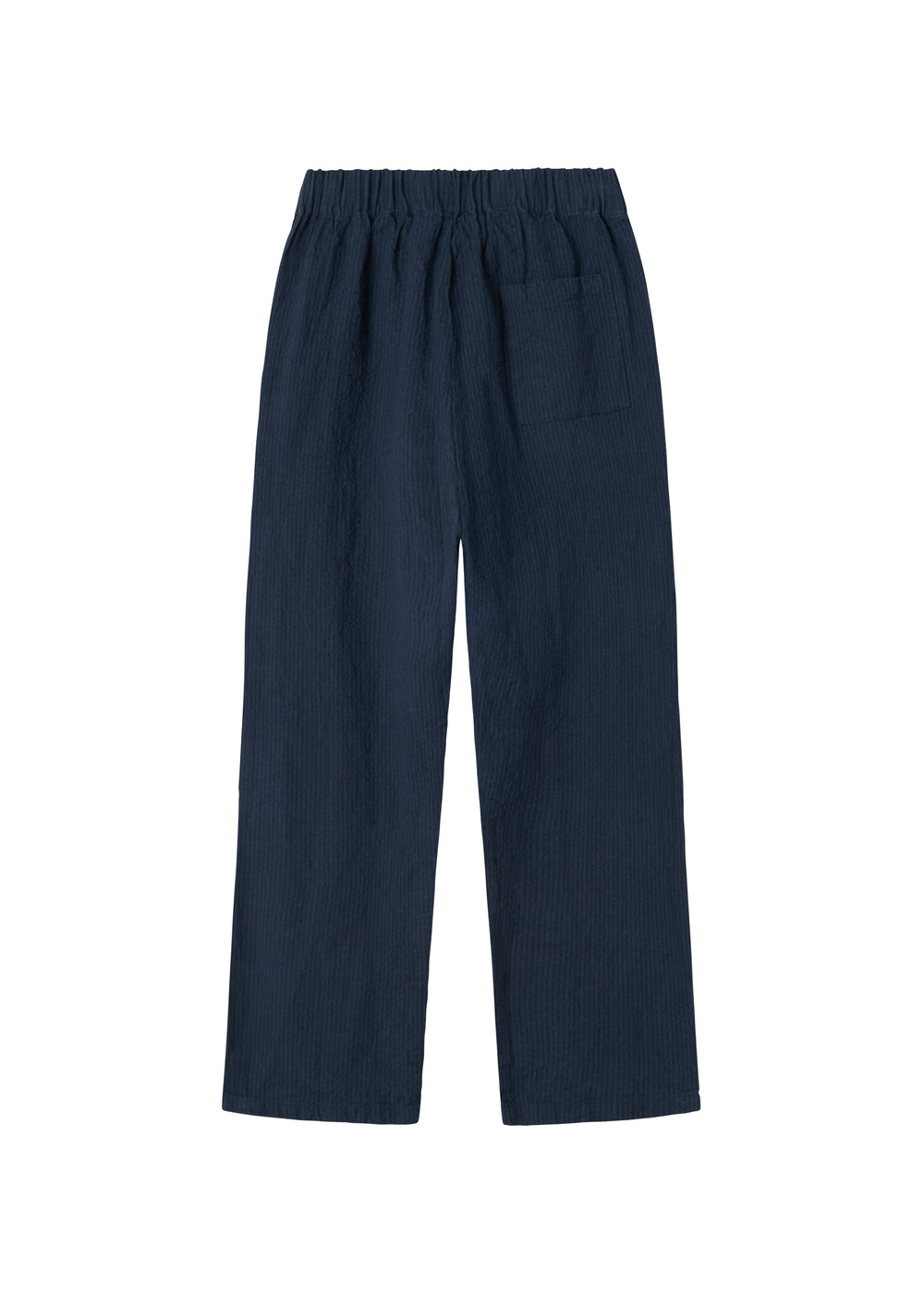 Mørkeblå bukser til kvinder med elastik i taljen