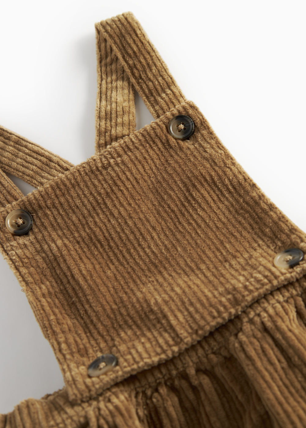 Brun fløjlssele­kjole til børn med justerbare stropper