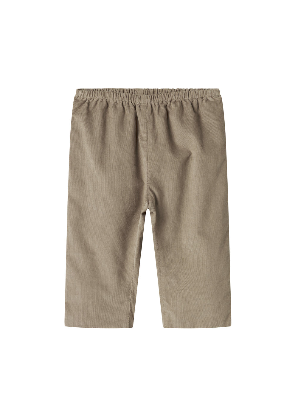Beige babyfløjl­sbukser med elastisk talje til børn