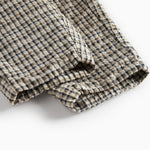 Brun ternede bukser til børn i crepet bomuld