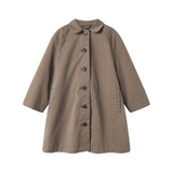 Enkel kaki chino frakke til børn set forfra