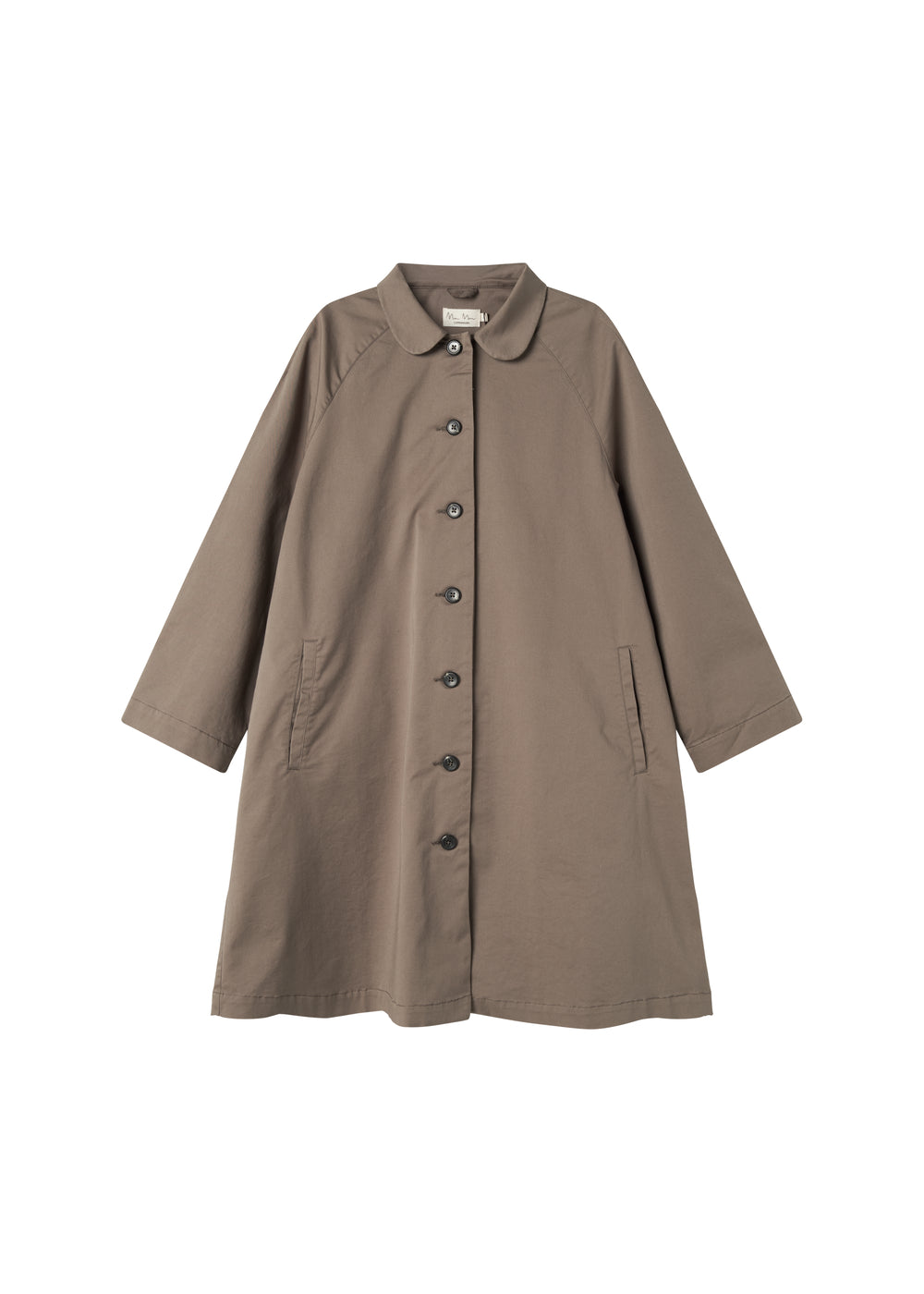 Enkel kaki chino frakke til kvinder