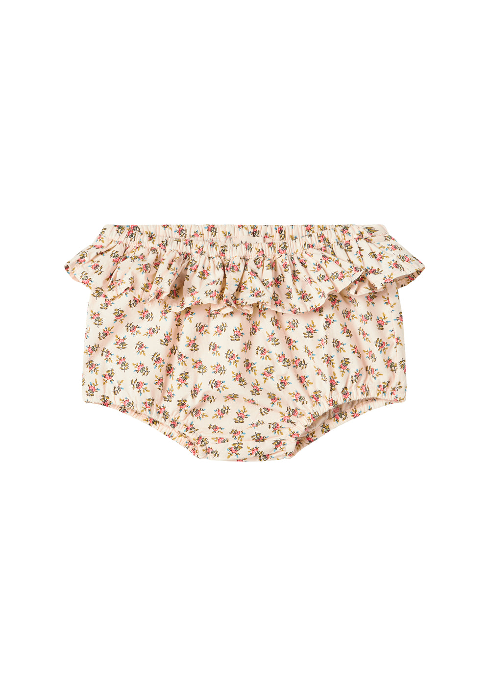 Bløde bloomers med blomstermønster og flæsedetaljer