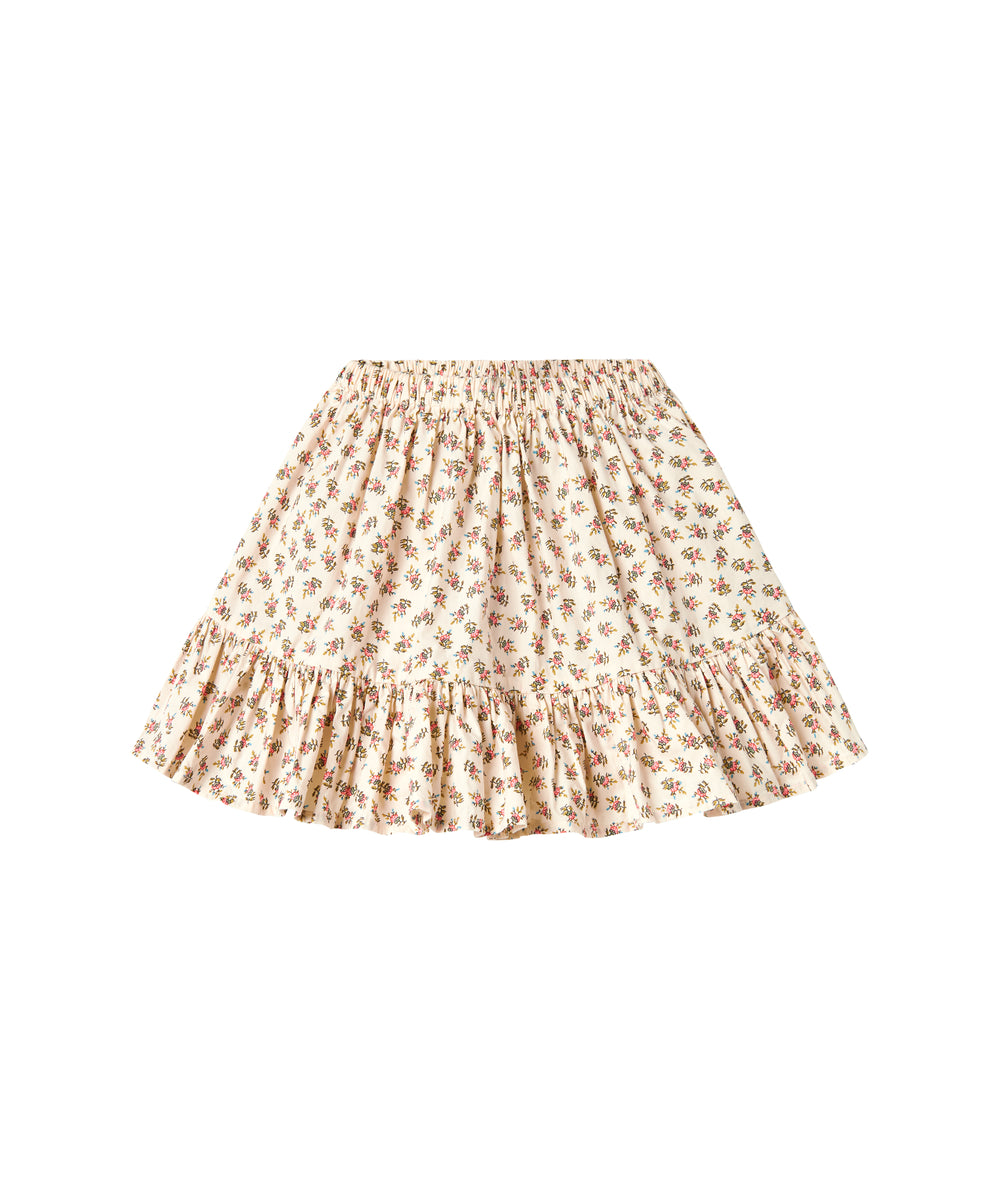 nederdel med blomstermønster og elastik i taljen