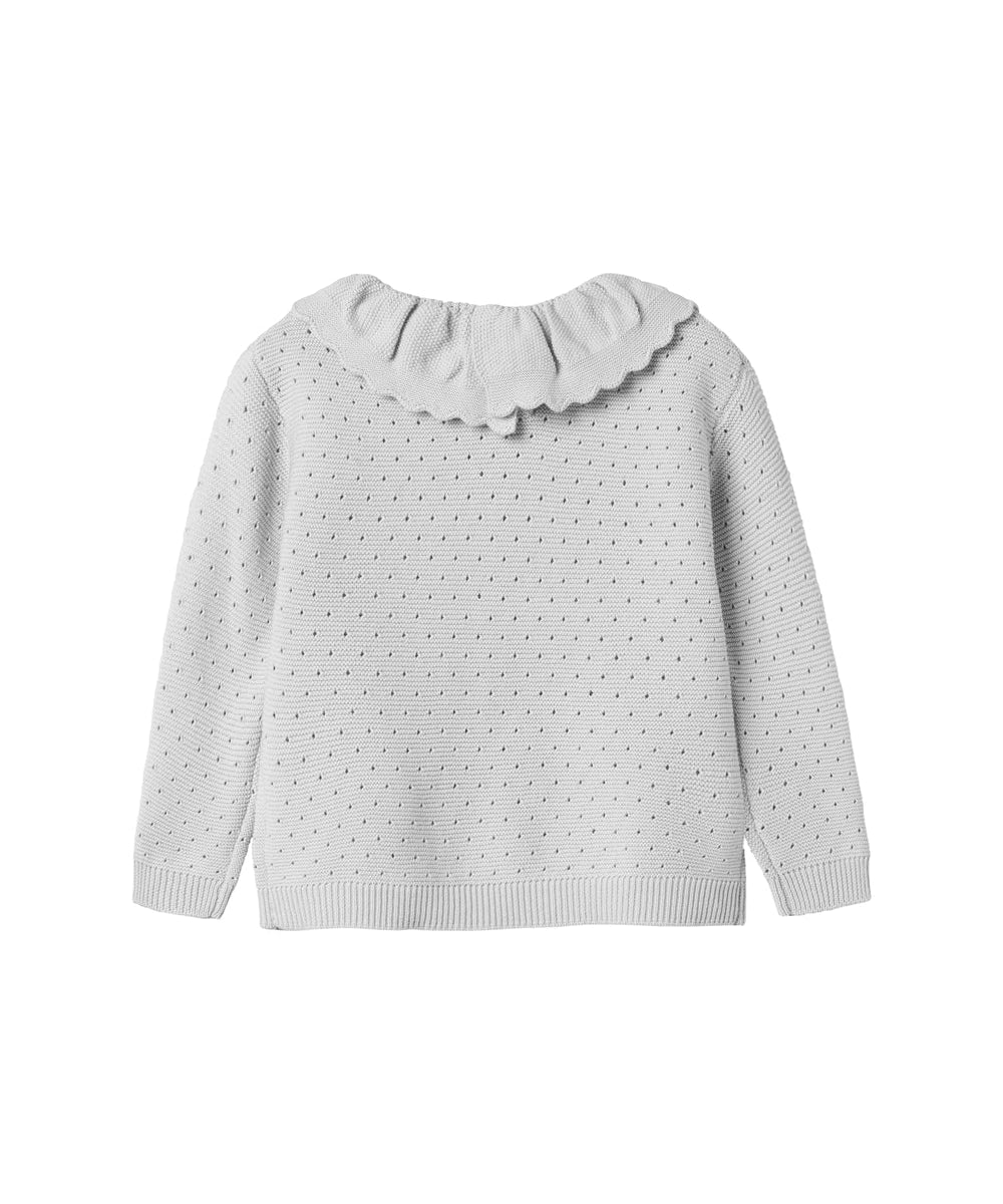 Grå strikbluse til børn