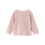 Lyserød strikcardigan til børn 