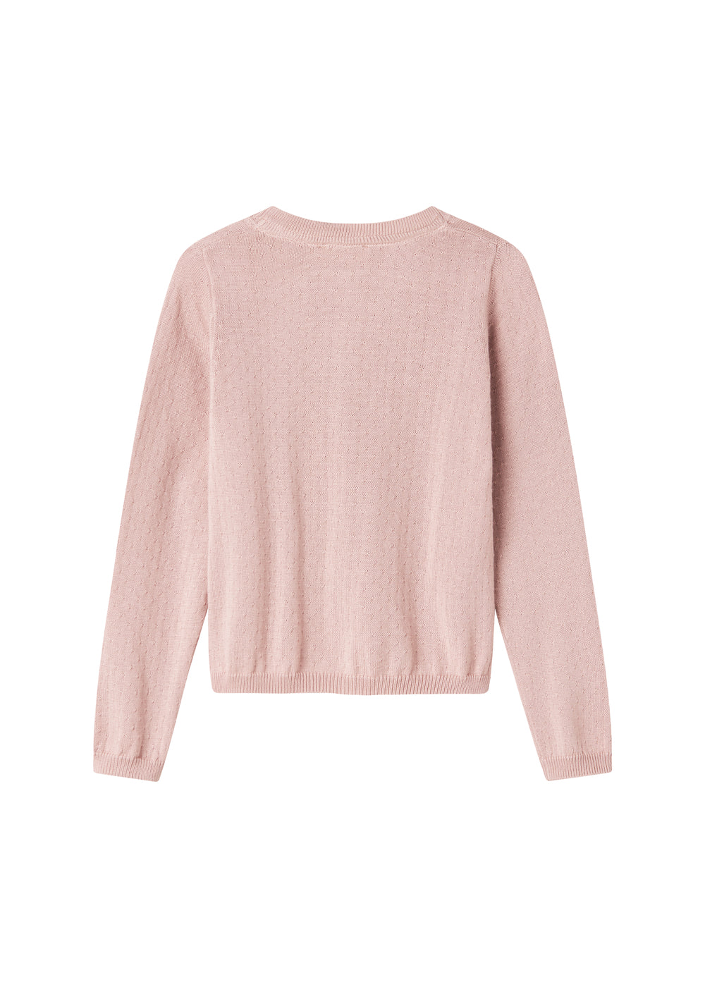 Lyserød strikcardigan til børn