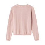 Lyserød strikcardigan til børn