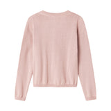 Lyserød strikcardigan til børn