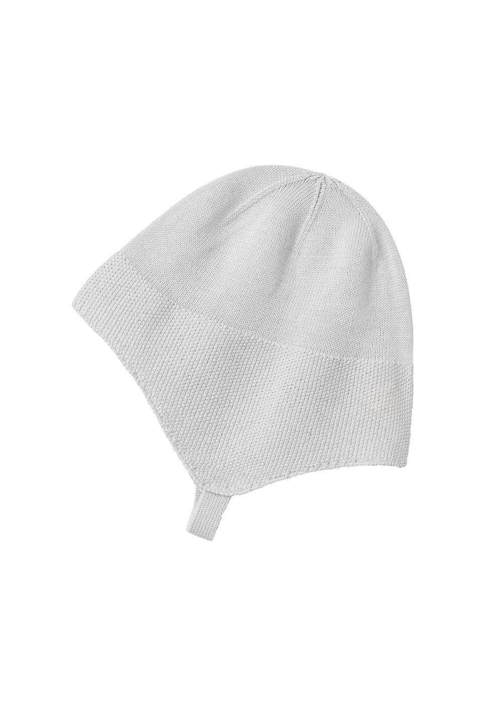 Grå hue i perlestrik til baby