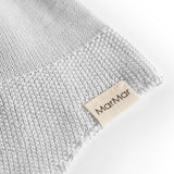 Grå hue i perlestrik til baby