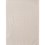 Beige strikket babytæppe