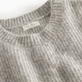 Grå strikvest til kvinder i blød uldblanding