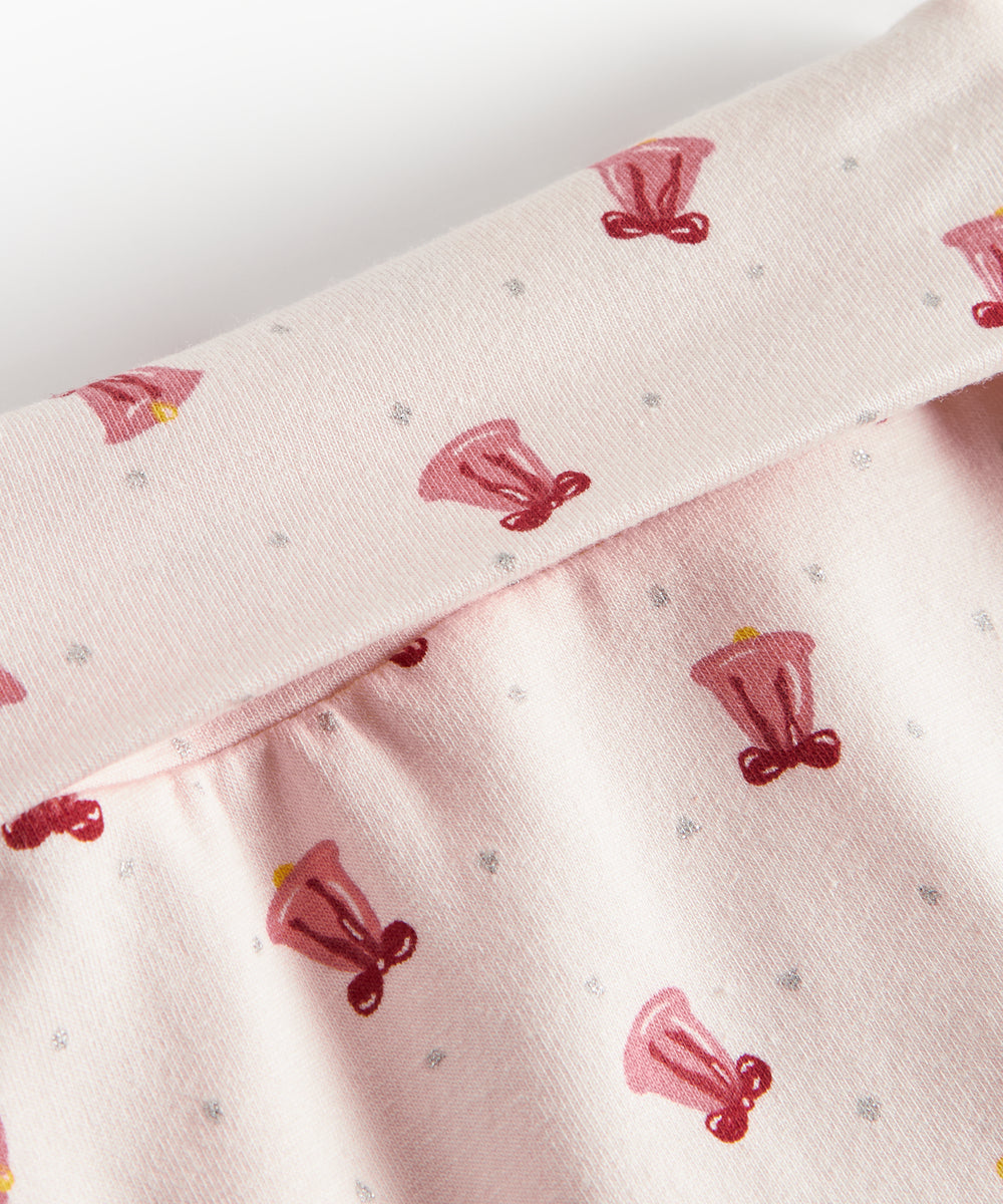 Babybukser med juleklokke mønster