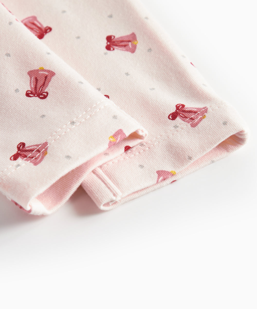 Babybukser med juleklokke mønster