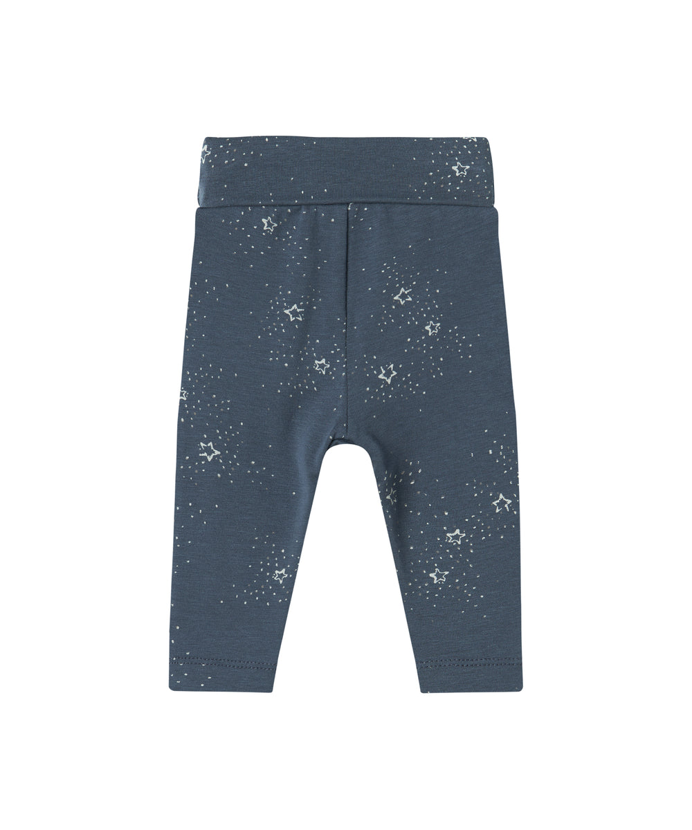 Mørkeblå babybukser med stjerneprint