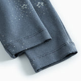 Mørkeblå babybukser med stjerneprint