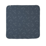 Mørkeblåt babytæppe med stjerneprint