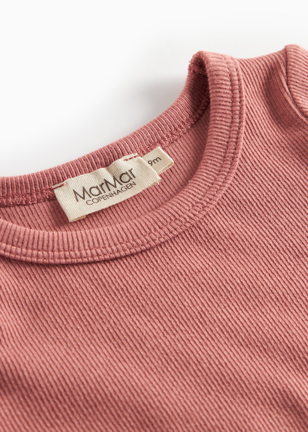 Støvet rosa t-shirt med lange ærmer til børn