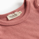 Støvet rosa t-shirt med lange ærmer til børn