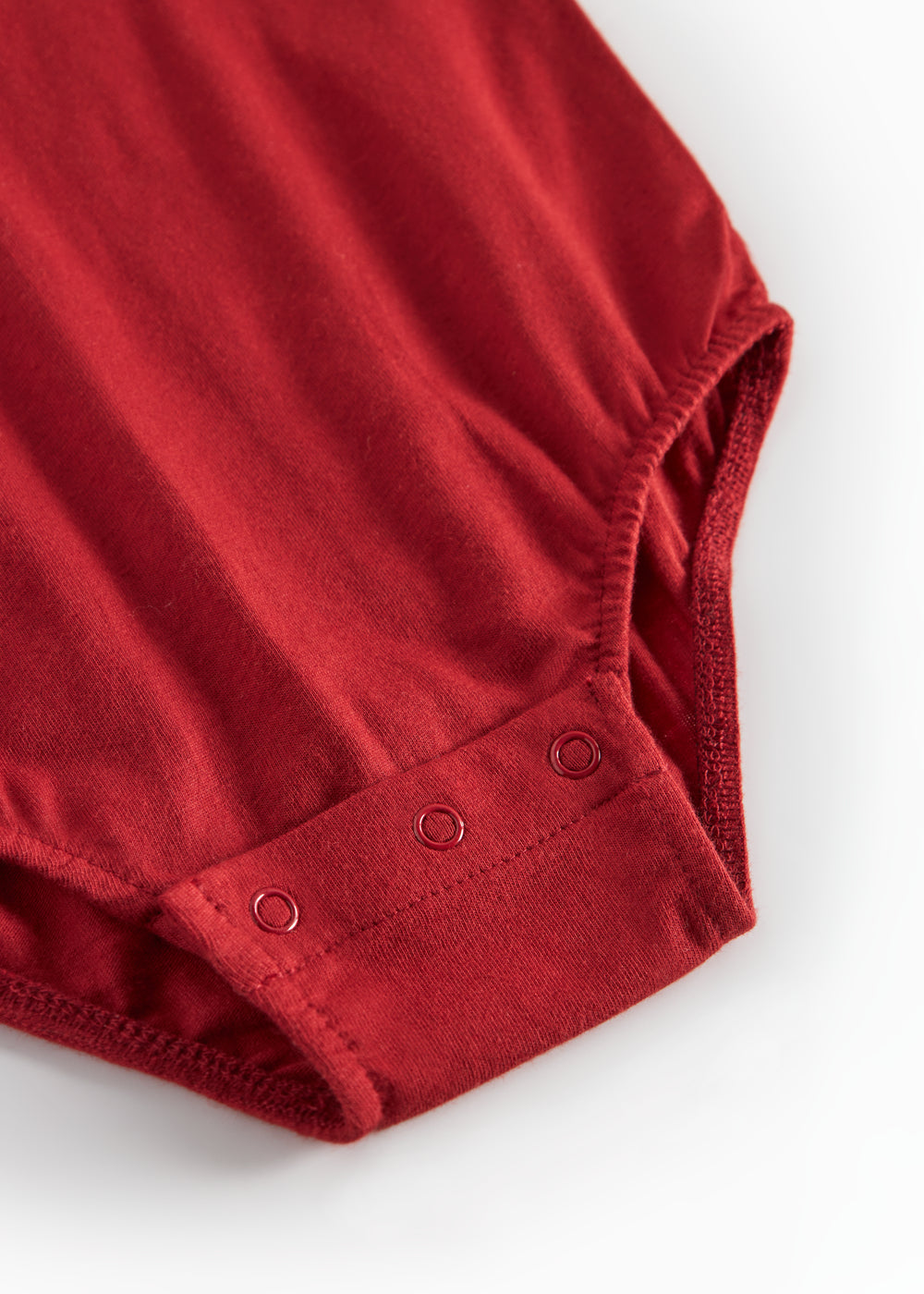 Julerød baby bodystocking 