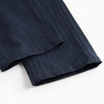 Mørkeblå festbukser med knaplukning og lommer til børn