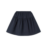 Mørkeblåt nederdel med elastisk talje og let struktur til børn