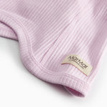 Lyserød strikket elefanthue til baby