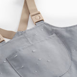 Grå overtræksbukser med seler og fodstropper til børn