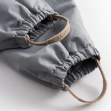 Grå overtræksbukser med seler og fodstropper til børn