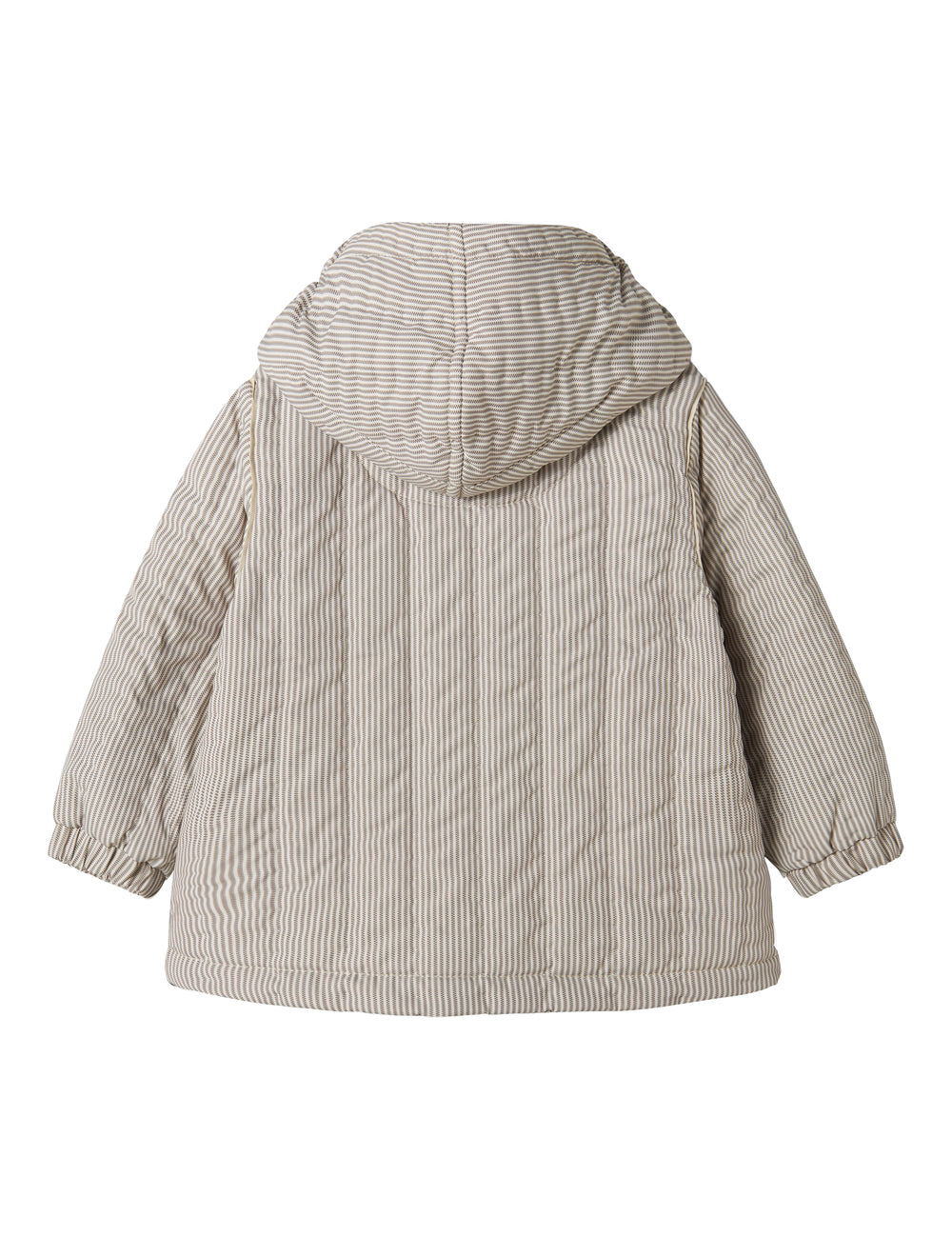 Brunstribet termo jakke med hætte til baby