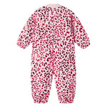 Lyserød termodragt med leopardprint til baby