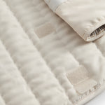 Mørkebrun stribet termo jakke til børn