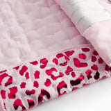 Lyserød termo jakke med leopardprint til børn