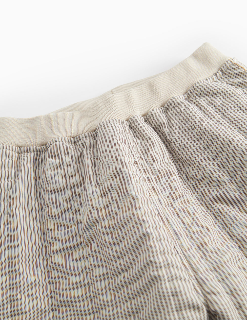 Brun stribede termobukser til baby