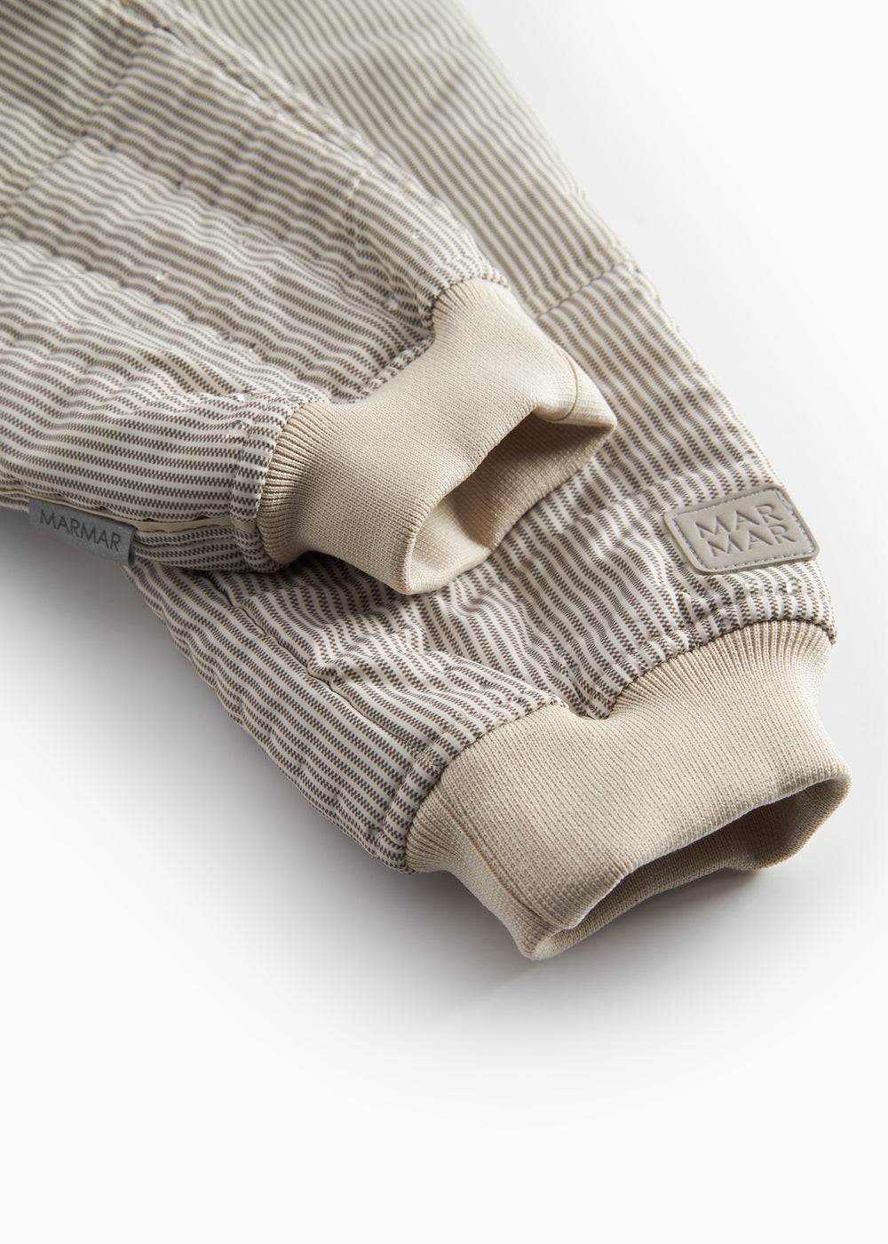 Brun stribede termobukser til baby