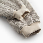 Brun stribede termobukser til baby