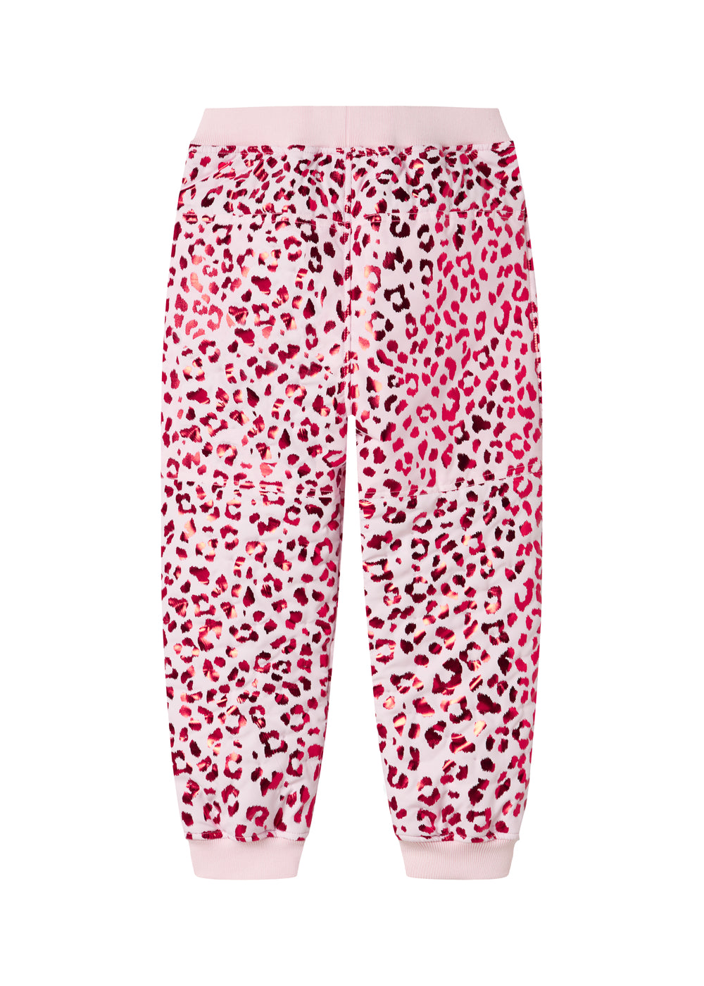 Lyserøde termobukser med leopardprint til barn