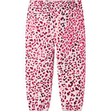 Lyserøde termobukser med leopardprint til barn