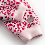 Lyserøde termobukser med leopardprint til barn