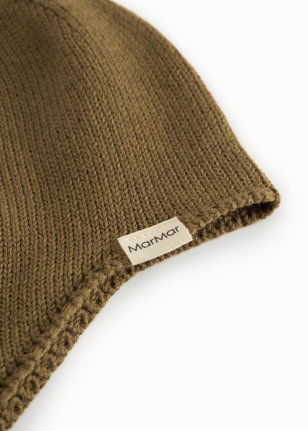 Brun strikket babyhue