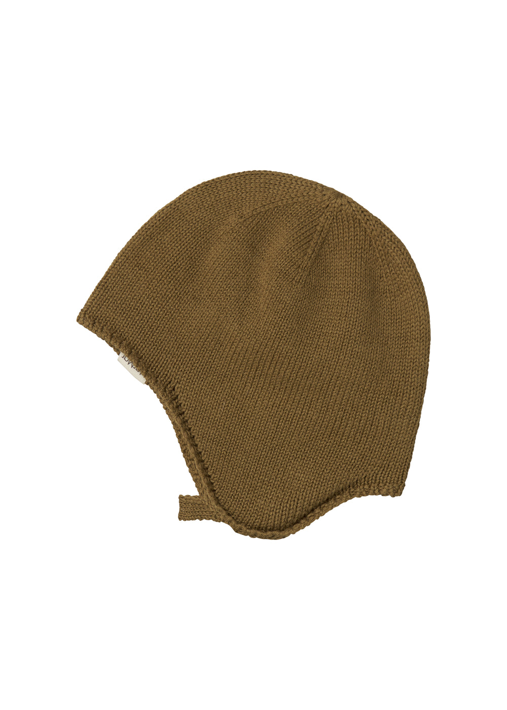 Brun strikket babyhue