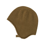 Brun strikket babyhue